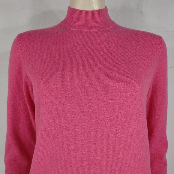 Charter Club pink 2-Ply 100% Cashmere mock neck pullover sweater ladies Small - Picture 2 of 6